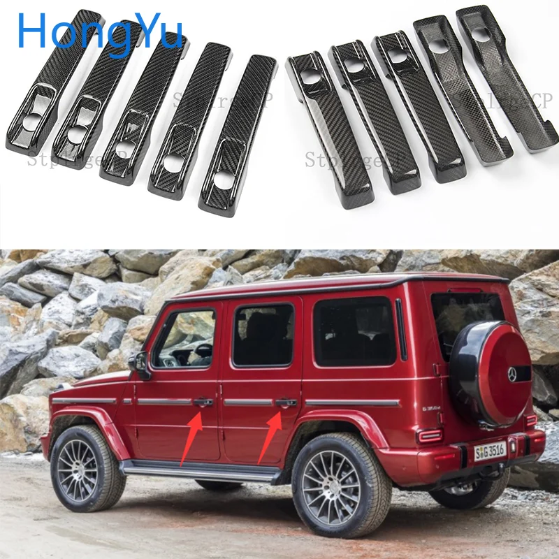 

100% real carbon fiber Auto outer door handle cover for Mercedes Benz G Class W463 W464 G65 G55 G63 G500 G550 G350 2009-2019