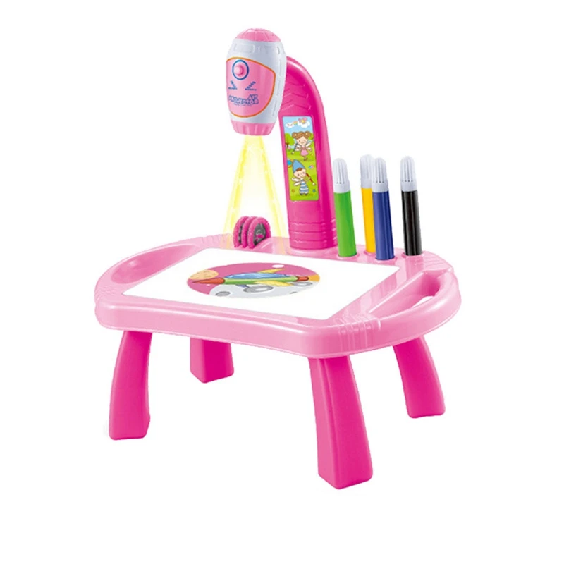 

Проектор живопись для детей Рождественский подарок стол следа и рисовать игрушка умный проектор с светильник для обучения живописи