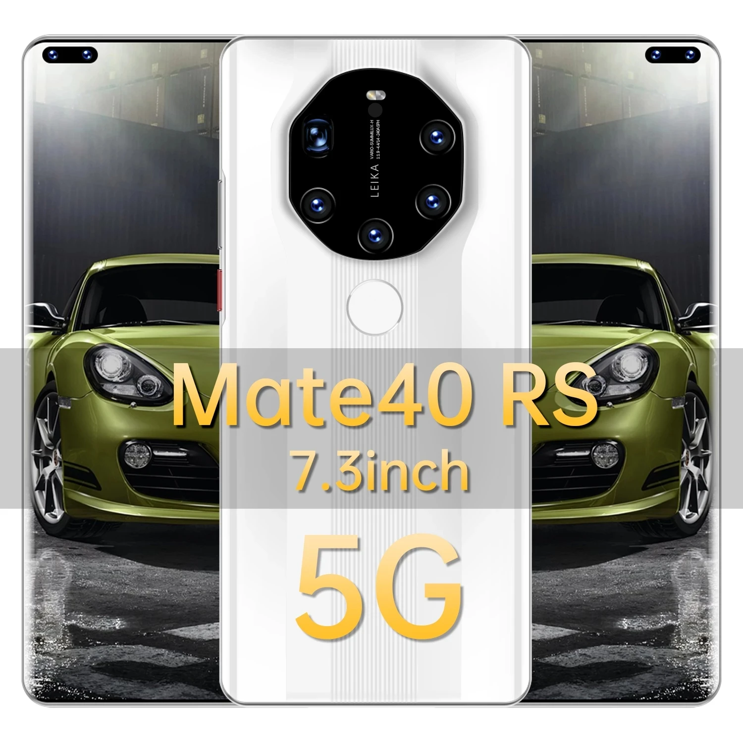 

Mate40 RS-Global Version Smartphone, 7.3 inch HD Screen Smartphone, 16 + 512GB, 10 Core, 6800mAh, Face ID, Fingerprint Unlock, 5