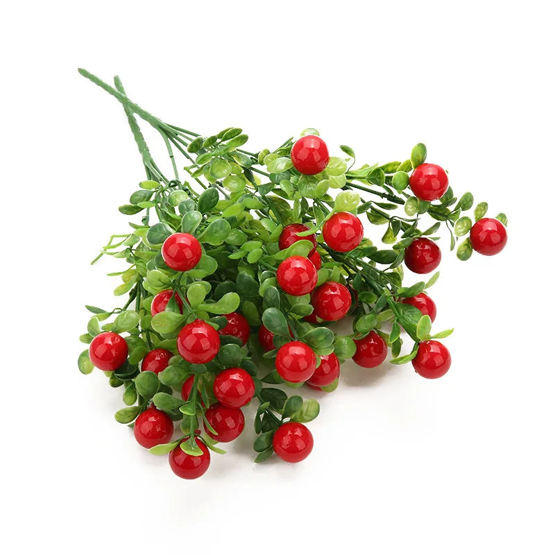 

Simulation Green Plant Artificial Wedding Decoration Home Decor Chili Fruits Bunches Landscape Plant