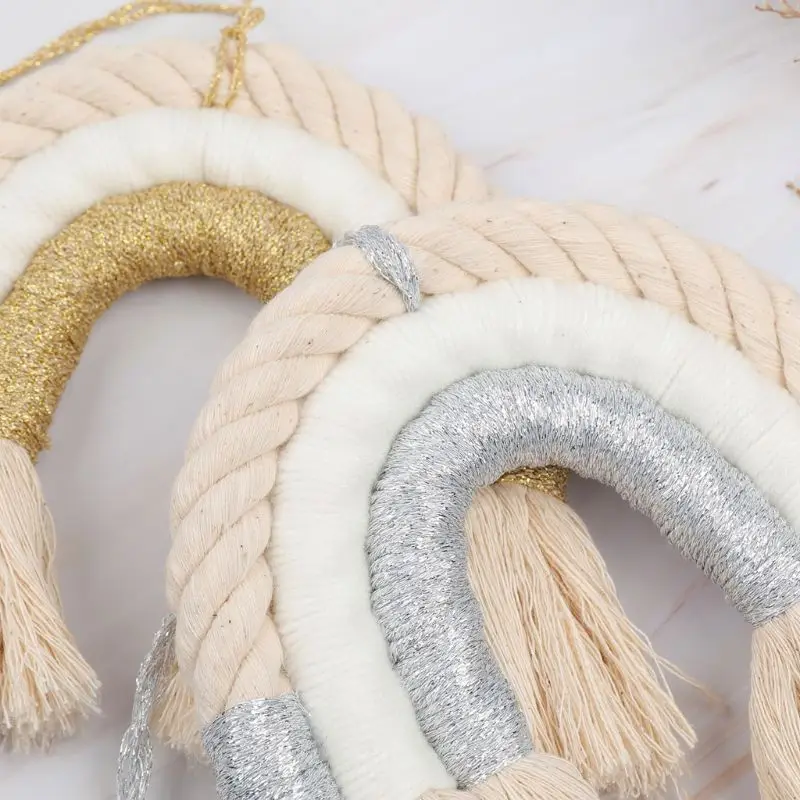 

Children Nursery Kids Room Decor Pendant Hand-woven Macrame Boho Tassel Tapestry Wall Hanging Ornaments Photo Props Baby Shower