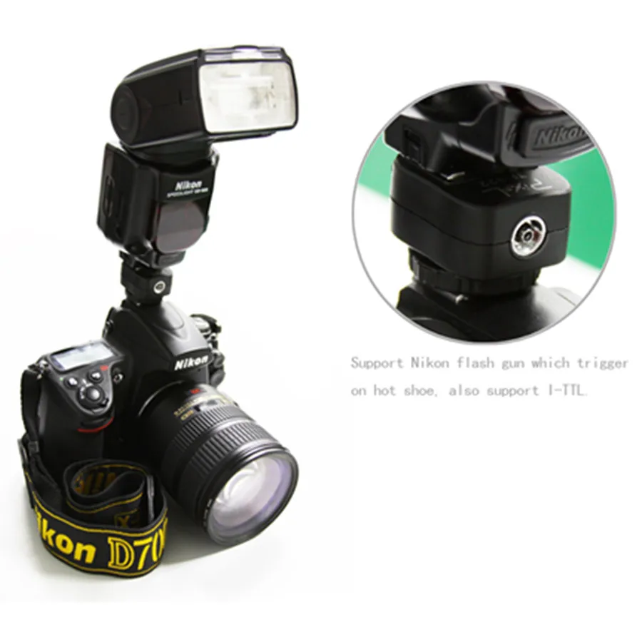 Pixel TF-322 ttl PC Порт Горячий башмак адаптер конвертер для Nikon D3300 D5300 D3200 D3100 D7200 D7100 D5500 D5200 D90 камера и вспышка