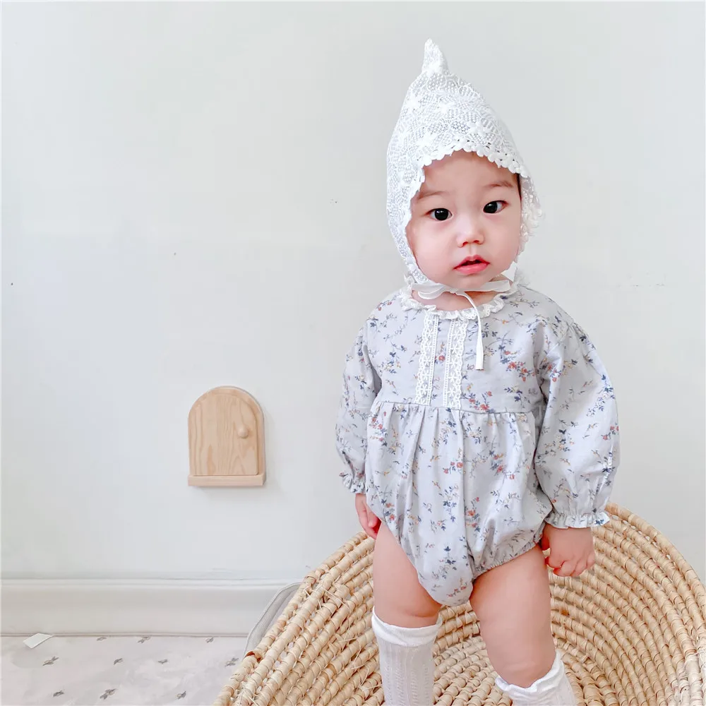

Baby Girl Clothes Infant Toddler Baby Girls Floral Bodysuit Cotton Long Sleeve Jumpsuit Outfits Clothes 0-24M