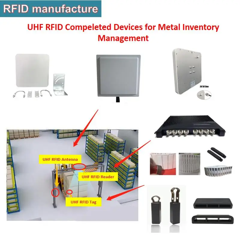 UHF rfid tag micro anti metal Monza4QT passive long range work for uhf reader rs232 860-960mhz asset tools trace | Безопасность и