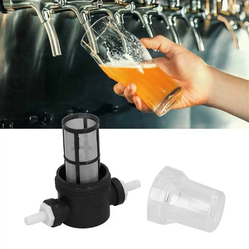 Filtro de cerveza en l&iacute;nea, filtro para elaboraci&oacute;n de cerveza casera, 150 micras, filtro de malla para cerveza, filtro de agua y cerveza, 100-2