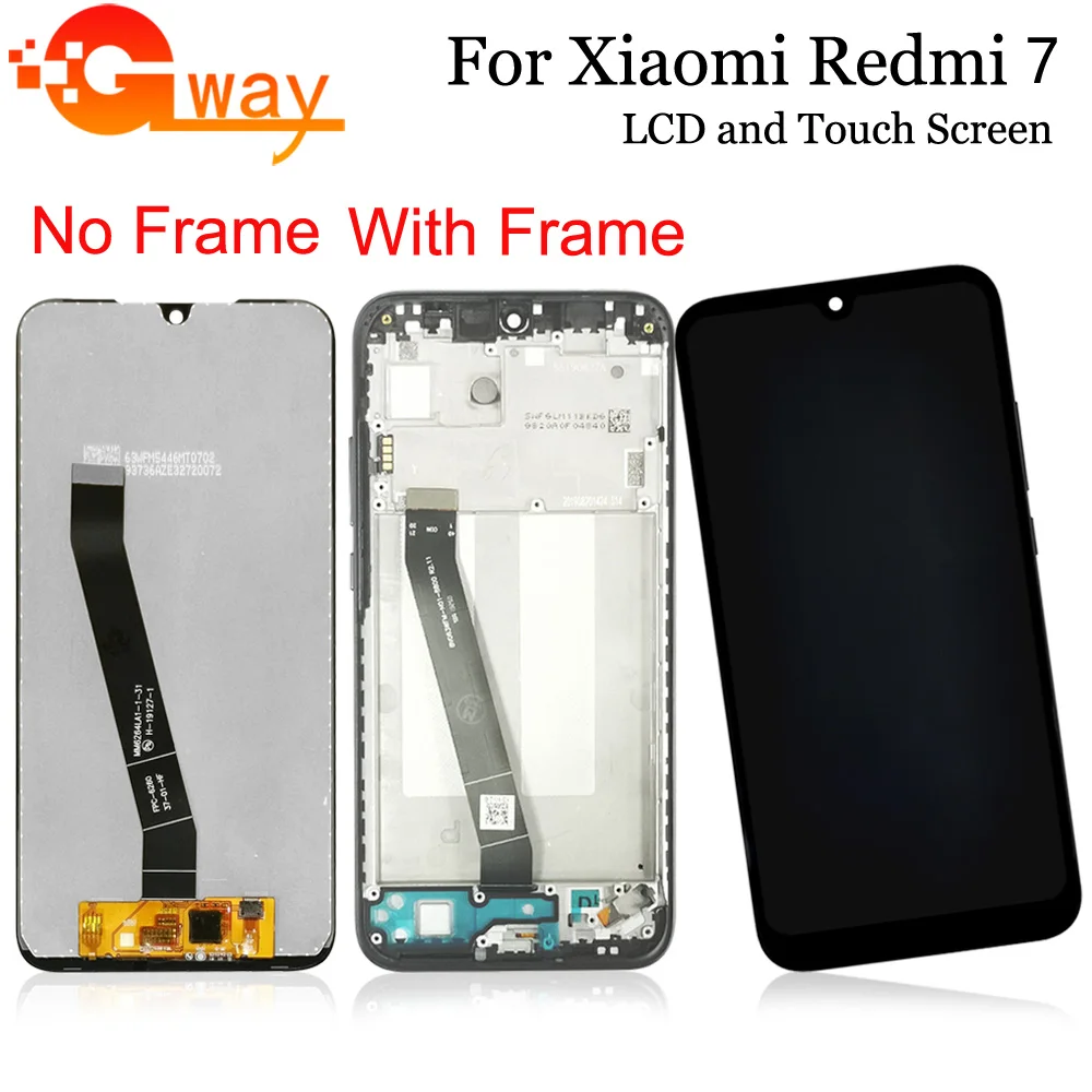 6 26 дюйма для Xiaomi Redmi 7 ЖК дисплей + сенсорный экран дигитайзер рамка в сборе Redmi7/Red