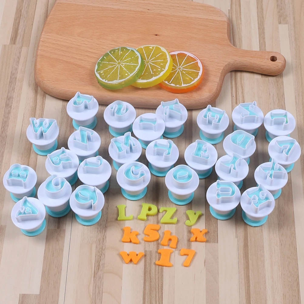 10/26 шт. Цифровой алфавит печенье формы для торта инструменты Пластик буквы Fondant