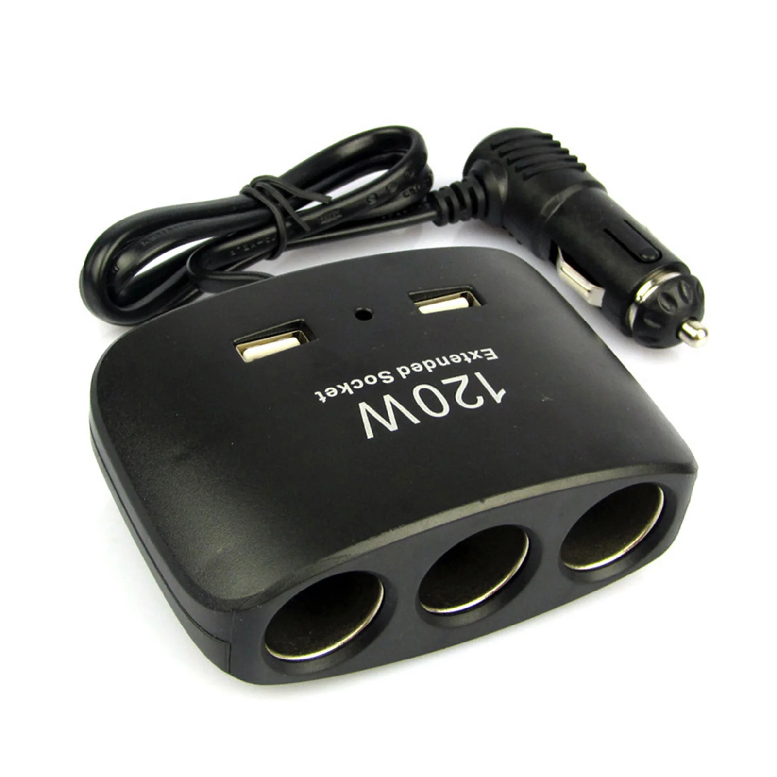 

Двойной USB-порт, трехсторонний разветвитель, адаптер для зарядного устройства для транспортных средств 12-24 В, зарядка GPS