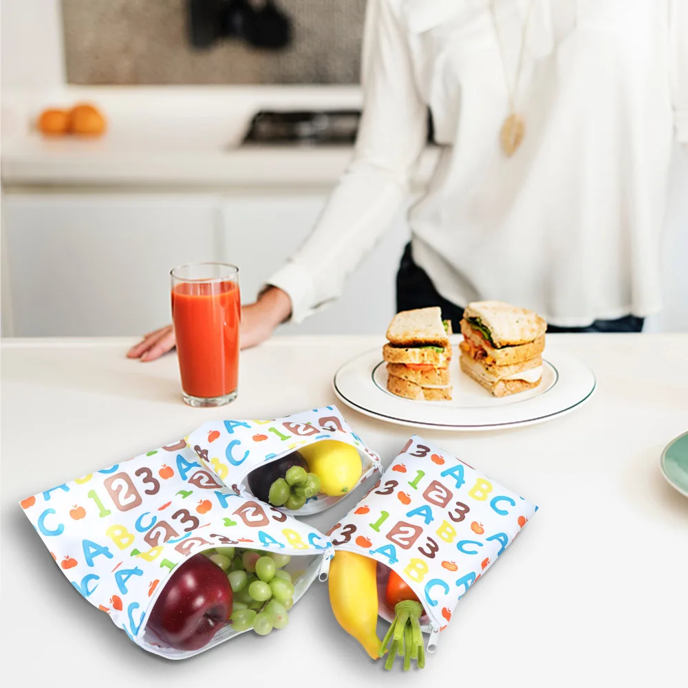 Многоразовые сумки для хранения продуктов водонепроницаемые экологически