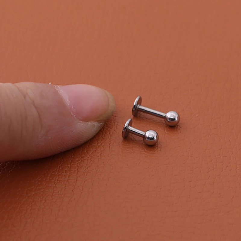 5 шт./лот для мужчин и женщин серьги-гвоздики из титановой стали в стиле панк