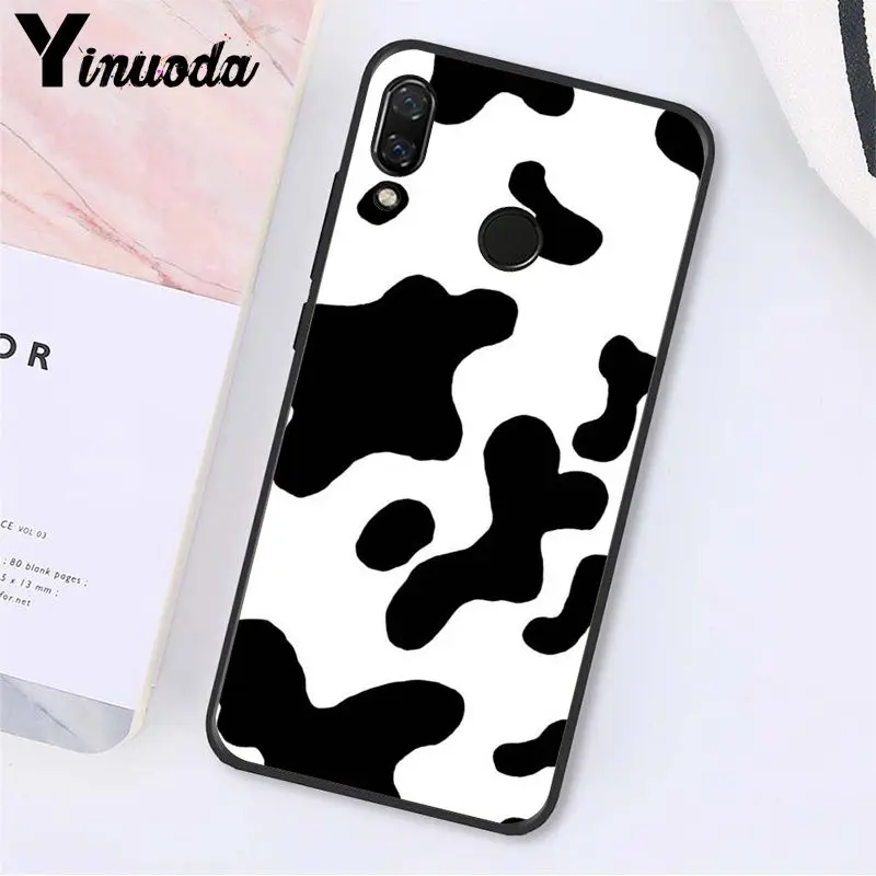A16 Yinuoda корова узор черный белый чехол для телефона для Xiaomi Redmi Note 7 5 4 Redmi 5plus 6A Note4 4X A2 A2lite - Цвет: A16