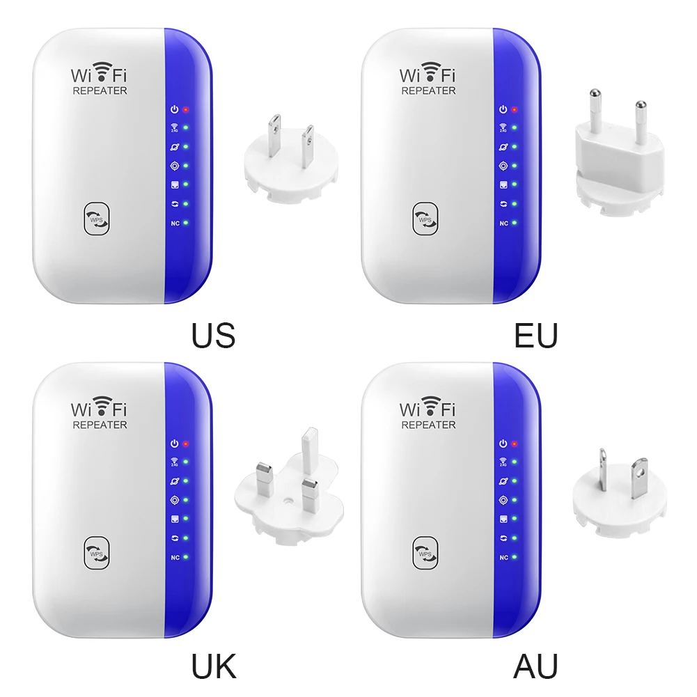 

Wireless WiFi Repeater Wi-Fi Extender 300Mbps Network Signal Amplifier Range Booster for Smart Home Wi-Fi Repeater Access Point