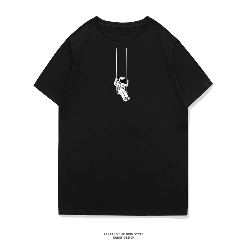 

Футболка Xlotus мужская с короткими рукавами, тенниска из 100% хлопка, крутая Повседневная майка с круглым вырезом, рубашка на лето