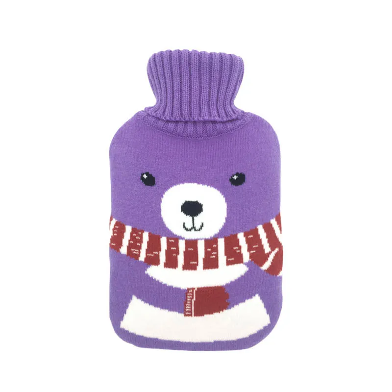 Новая популярная вязаная крышка только для бутылки с горячей водой 2000 мл