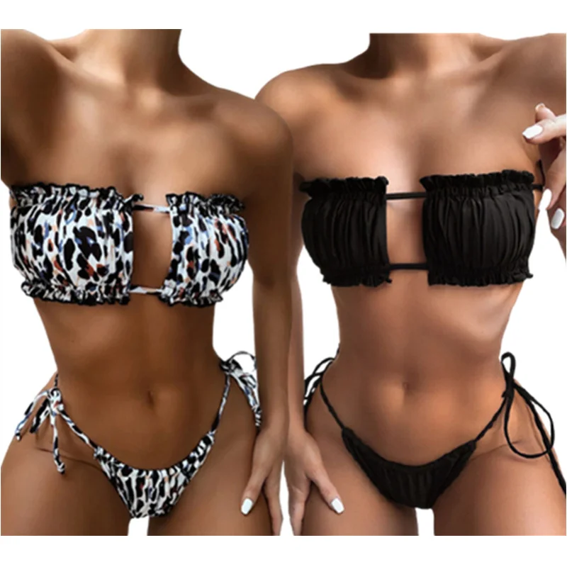 

2021 Sexy Women Bikini SwimwearLeopard Bikinis Set For Women Swimsuit Summer Beach Wear Brazilian Biquinis Feamle Bathing Suits