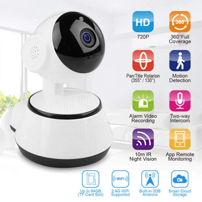 HD 1080P облачная Беспроводная IP камера безопасности WiFi беспроводная