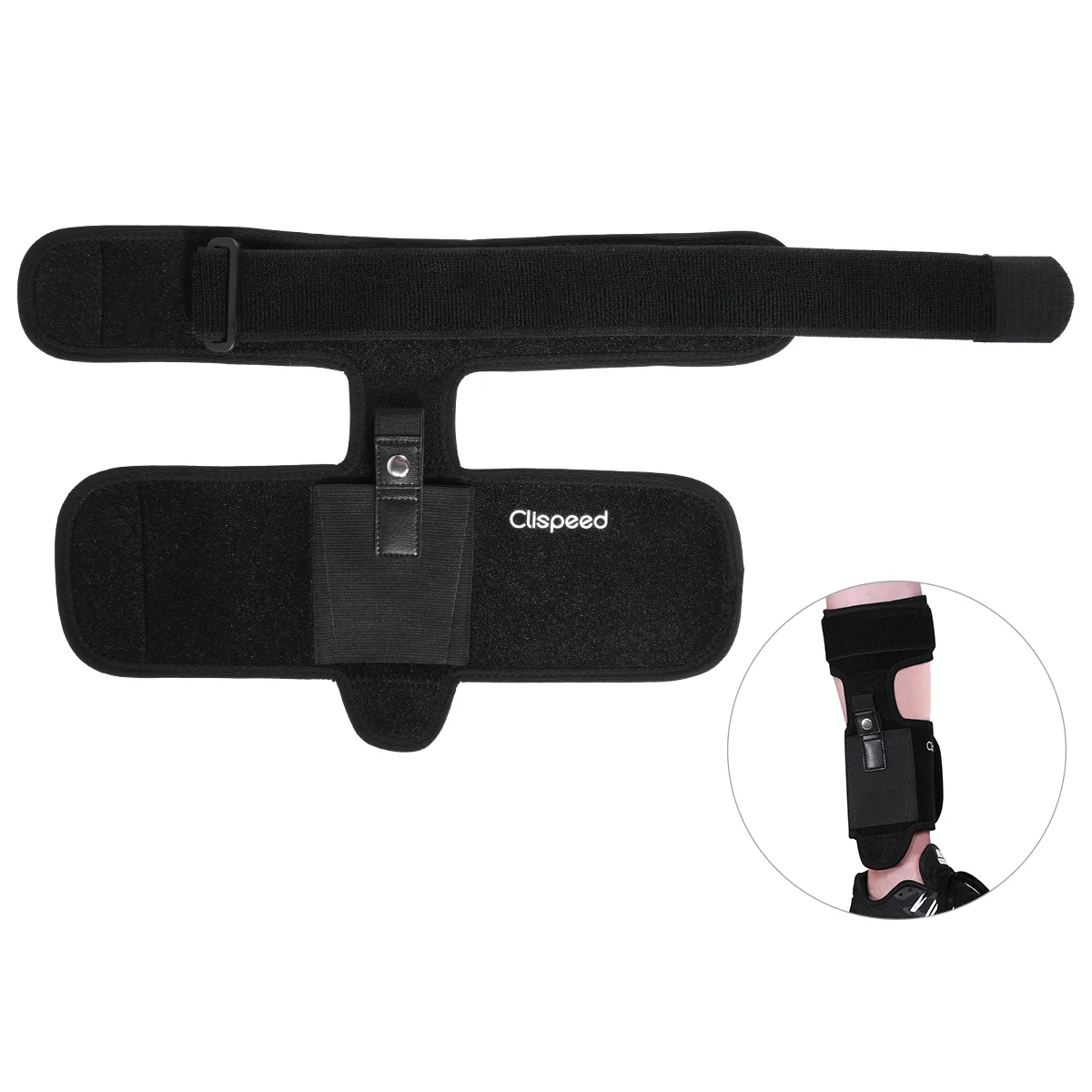 

[Распродажа] универсальная кобура на лодыжку для скрытого ношения с нескользящим ремешком, универсальная кобура для ног, один размер (черны...