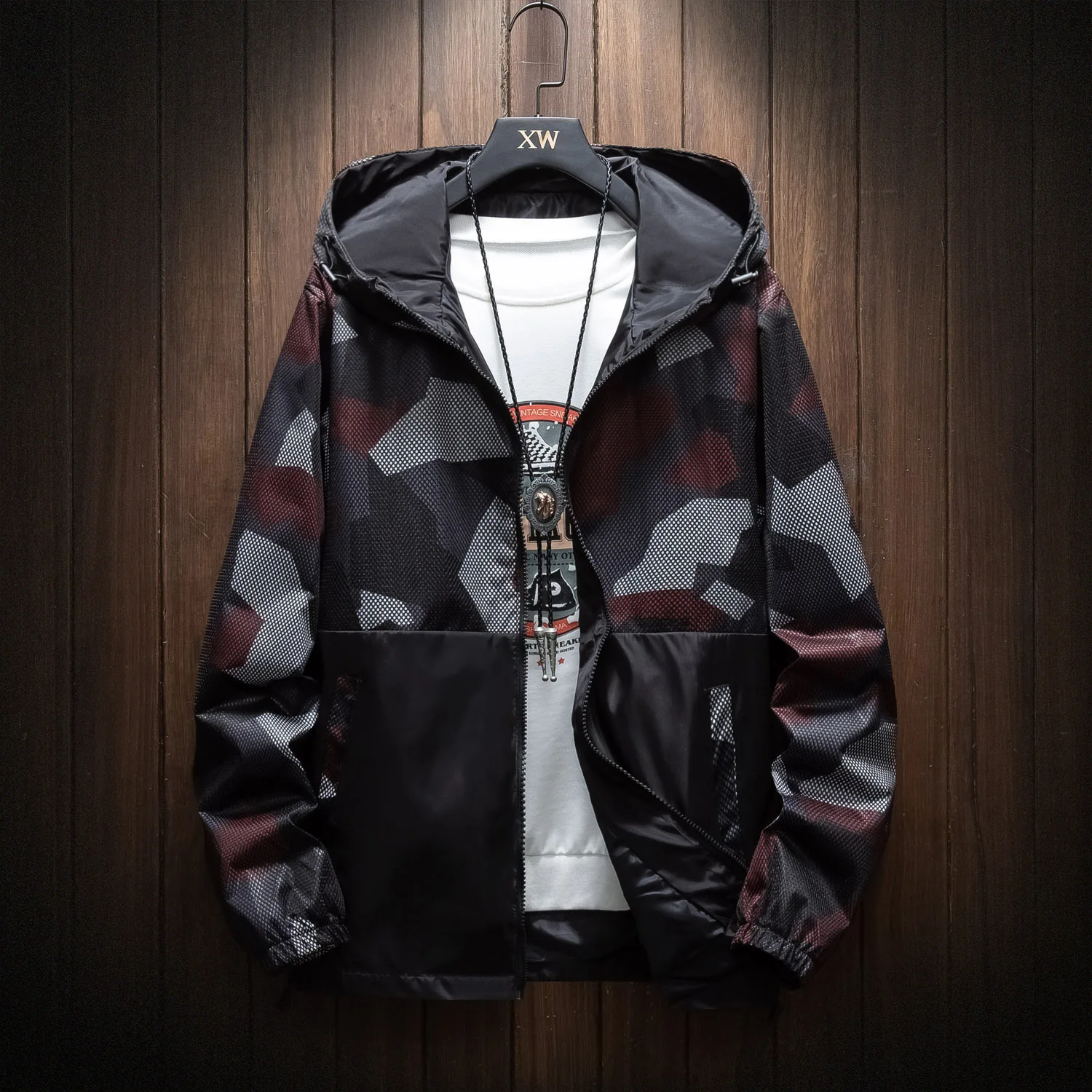 

New spring coat for men 2021 New style camouflage jacket new large size casual jacket for