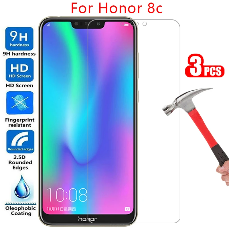 

protective tempered glass for huawei honor 8c screen protector on honor8c honer onor hono 8 c c8 6.26 safety film honer8c onor8c