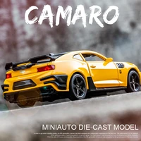 diecast 132 miniature alloy car model chevrolet camaro sportcar fastfurious metal vehicles children 2021 christmas boys gifts