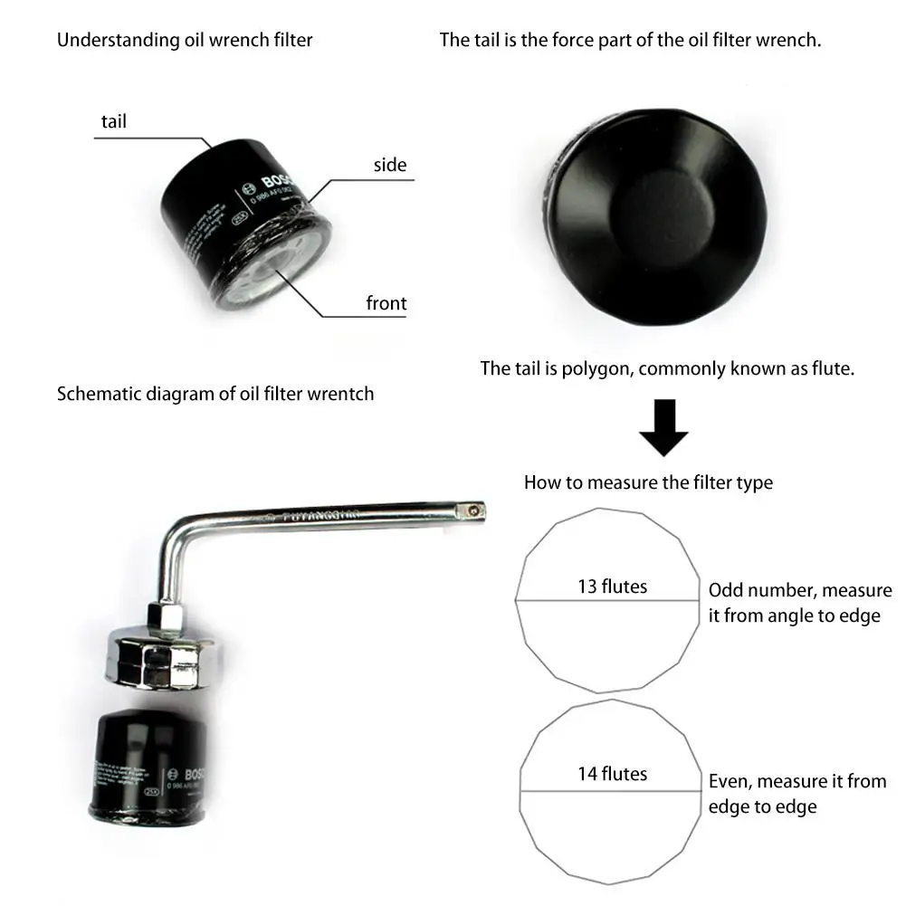 Премиум алюминиевый сплав крышка масляный фильтр гаечный ключ автомобильный
