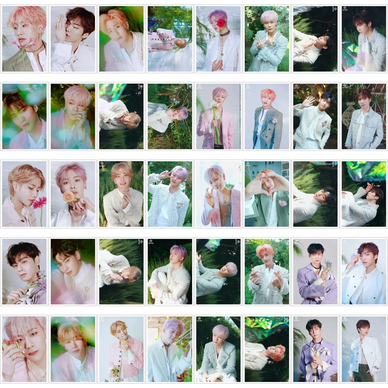 Мода Kpop ASTRO первый альбом фотография Поляроида Lomo карты Fans ASTRO вентиляторы подарки металлический ящик 40 шт./кор. Прямая