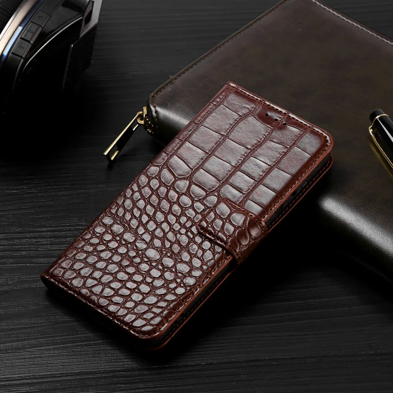 

Crocodile texture leather for Meizu C9 M9C Phone Back Cover for Meizu C9 Pro Card Slots Wallet Simple retro leather flip