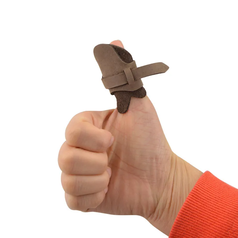 1pc Shooting Training Thumb Guard Traditional Bow Arcehry Pull Bowstring Protector Finger For Outdoor Hunting Accessories | Спорт и