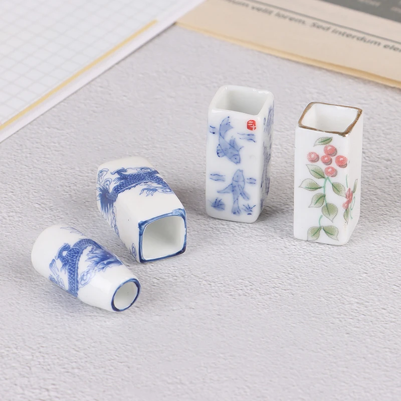 

1:12 Dollhouse Miniature Ceramics Chopsticks Tube Model Kitchen Accessories Toys