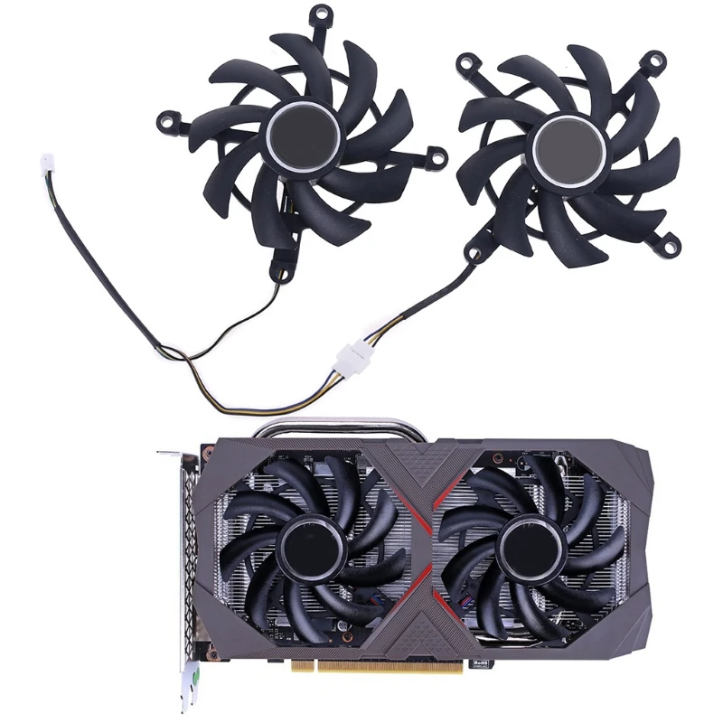Вентилятор Охлаждения видеокарты GeForce GTX 1660 Ti 1650 1 пара 4 контакта|Кулеры и системы