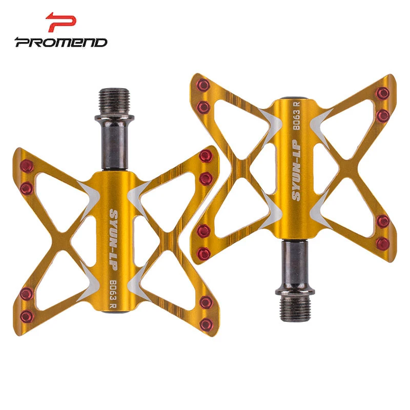 PROMEND Non-slip Mtb Pedals Bearing Mountain Bike Pedals for Bicycle Aluminum/Alloy Ultralight Road Cycling Pedals