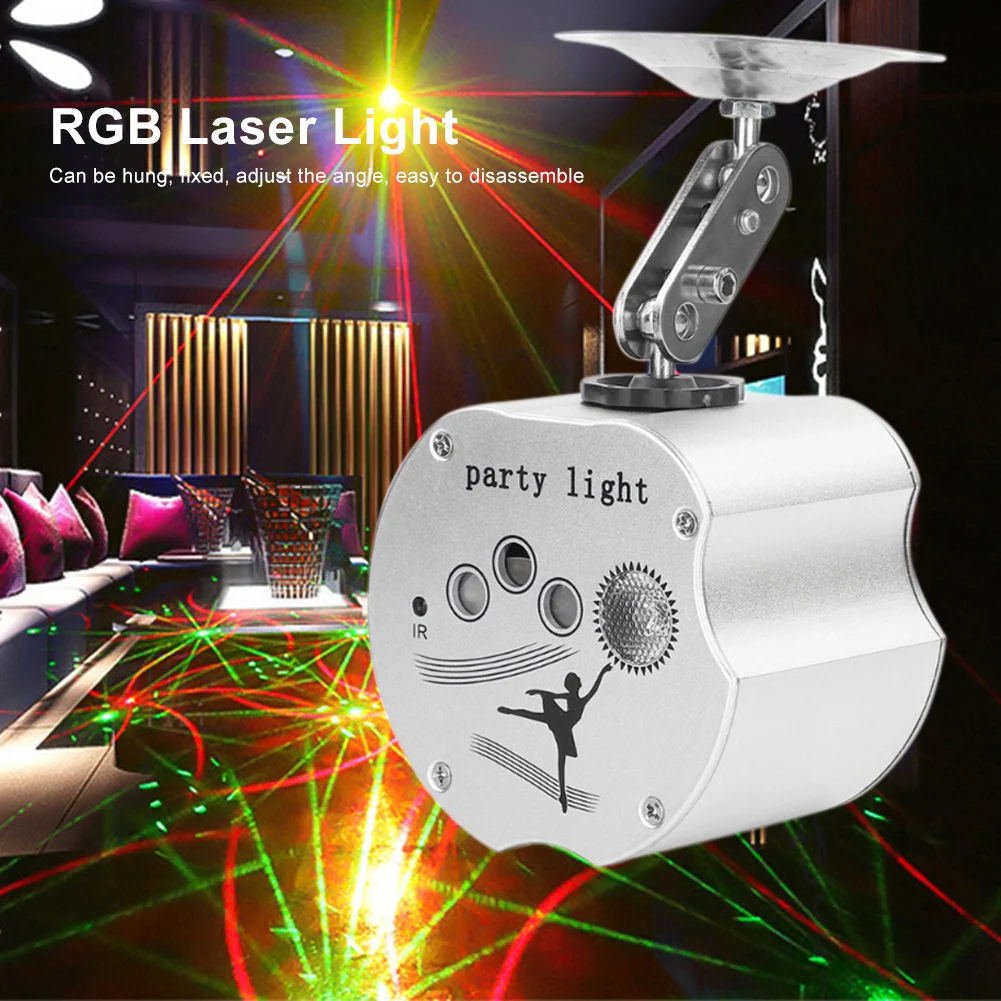 

48 Patterns RGB Apple Laser Light USB Colorful Mini Starry Sky Lights Atmosphere Projector LED Disco Party Club KTV Stage Lamp