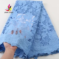 chiffon cord lace dress aso ebi water soluble fabric cotton soft guipure stones rhinestone high quality 2020 style