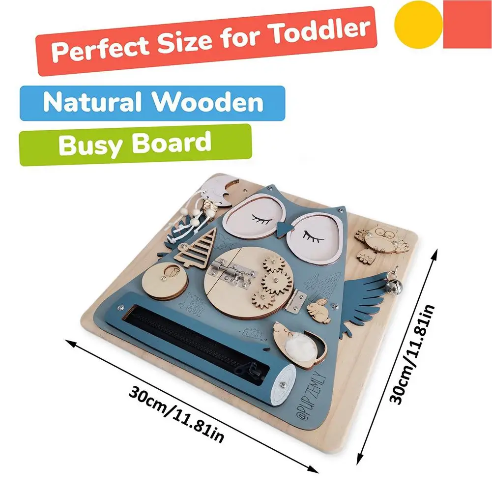 

Study Board Montessori Unlock Toy Essential Educational Sensory Board Toddler Busyboard Intelligence Tablero Sensory Toys Game