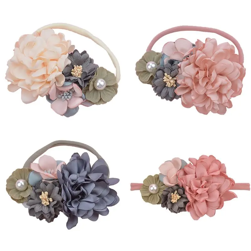 

Baby Girl Flower Elastic Headband Infant Kids Stretch Hair Band Toddler Newborn Photography Props Headwear