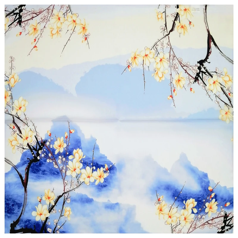 

2021 new small square scarf silk summer female scarf professional lady hair band handkerchief kerchief beach shawl R21