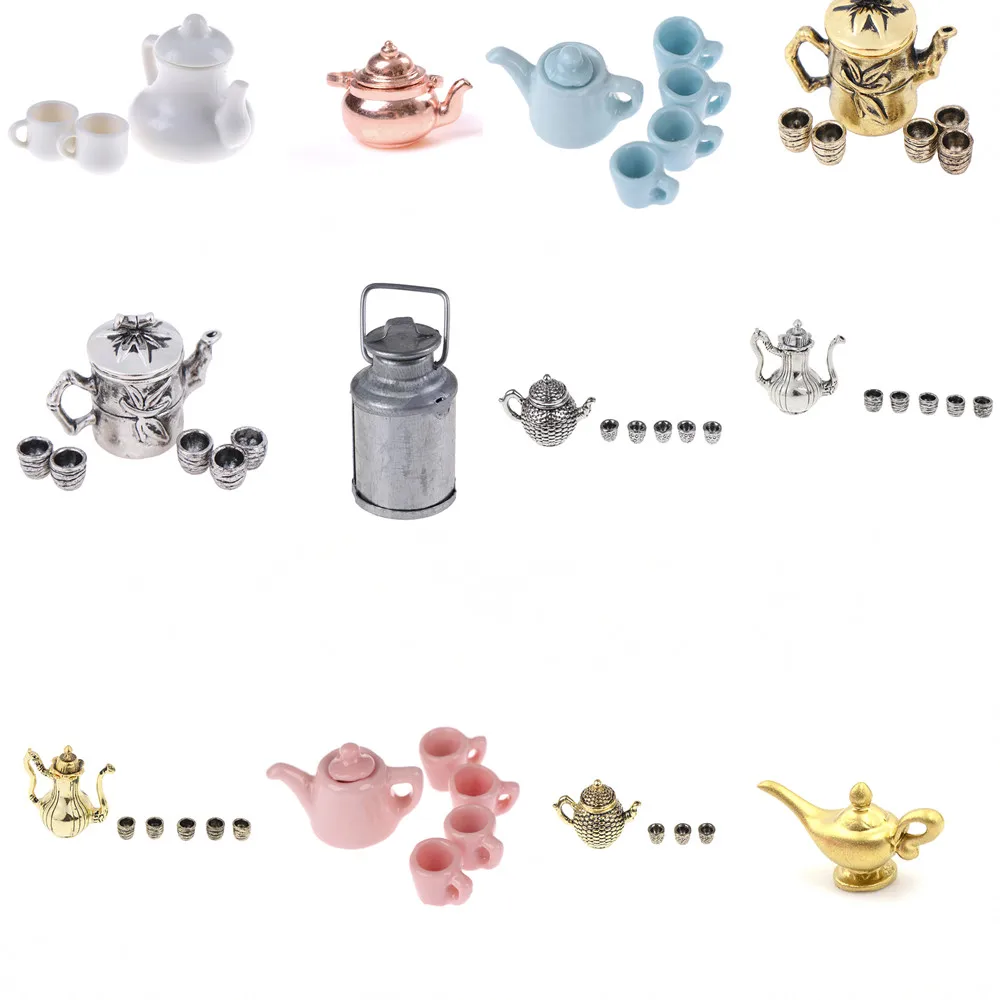 5 шт. металл 1: 12 миниатюрная мебель для кукольного дома столовая посуда