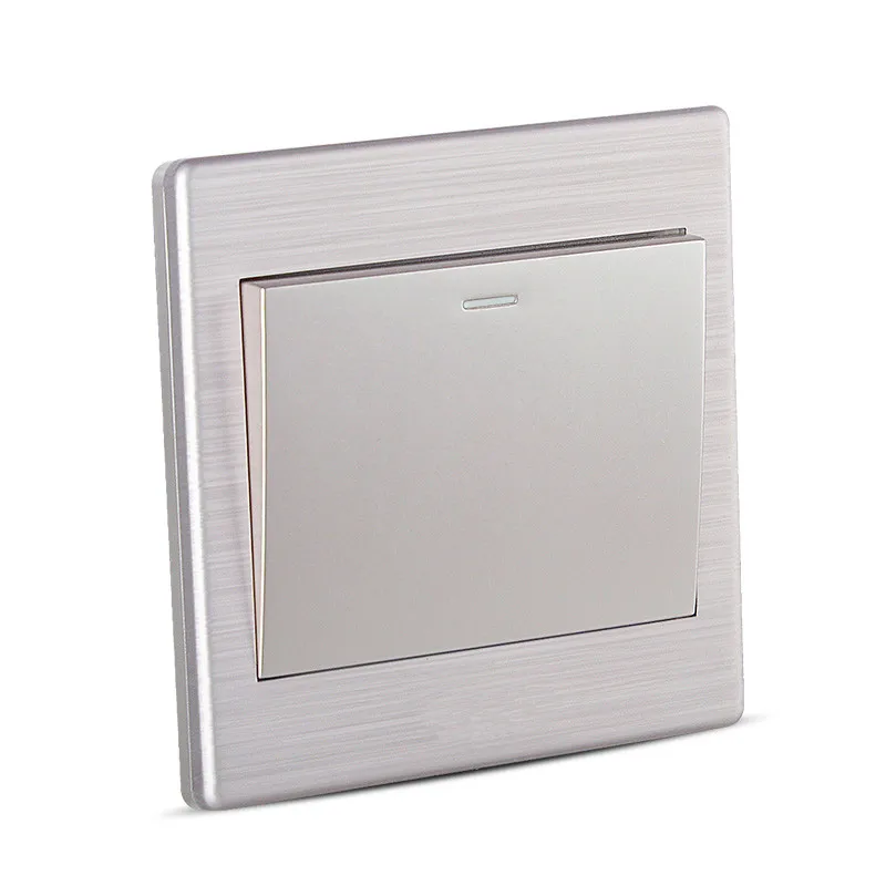 Панель переключателя простой модной текстуры с алюминиевой проволокой