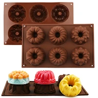 new silicone cake mold for small chiffon cake soap mold bakeware tool muffin cupcake mould pastry biscuit bread mould diy 1 pcs