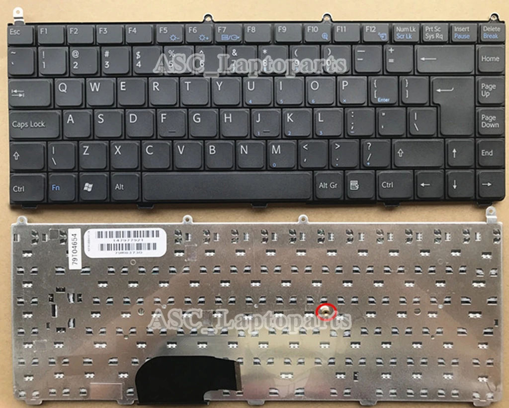Новая английская клавиатура для ноутбука Sony Vaio VGN-FE18C VGN-FE18GP VGN-FE21 VGN-FE21H черная с