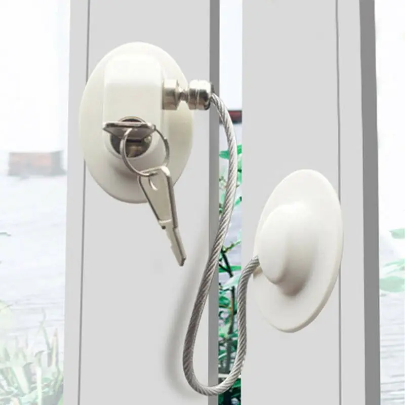 

Non Drilling Refrigerator Door Children Baby Safety Self Adhesive Window Lock For Refrigerator Lock