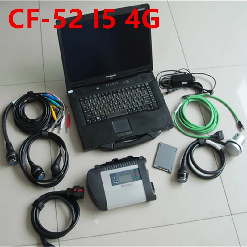 CF52+ MB Star C4 SD подключения+ SSD,12 с системой диагностики HHTwin компактный мультиплексор для диагностики 4 Mercede для диагностики MB