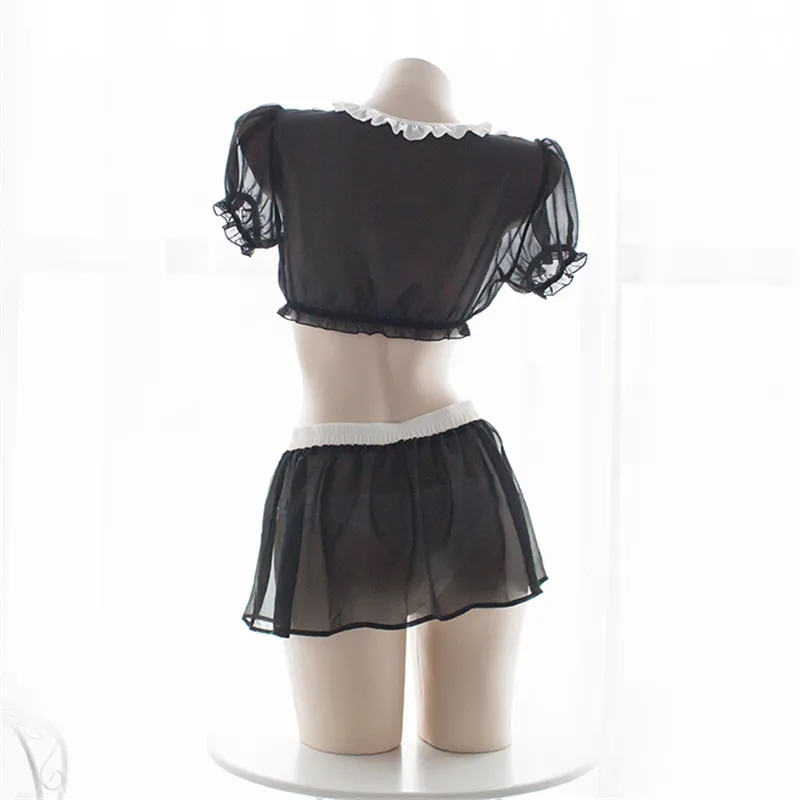 Милый костюм горничной из аниме нижнее белье кавайная Японская Школьница