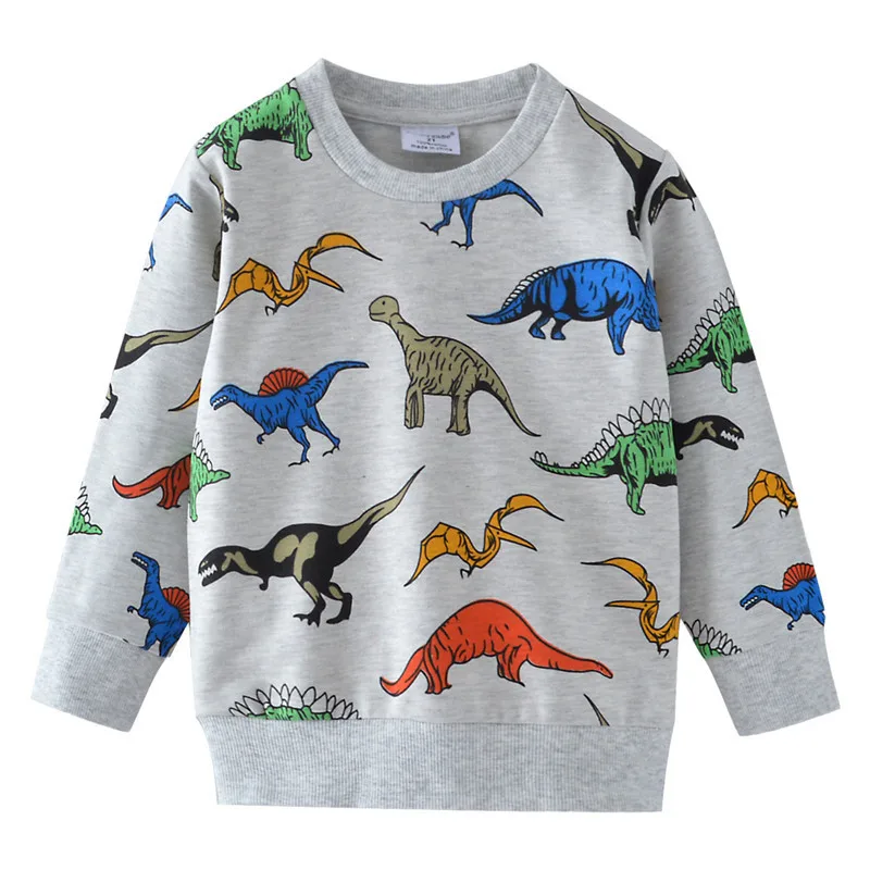 

Funnygame Child Sweatshirts with Dinosaurs Print Hot Sale Kids Hoodies for Boys Girls Sweaters Autumn Spring Tops