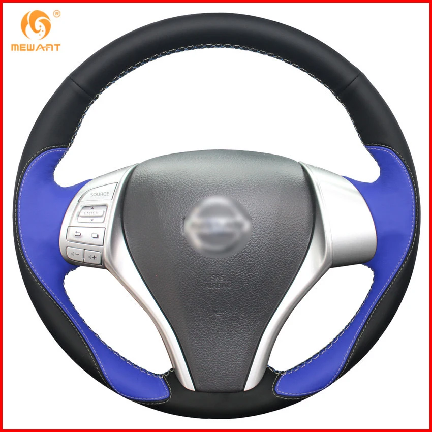 MEWANT черно синяя кожаная фотосессия для Nissan Teana Altima 2013 2016 X Trail QASHQAI Rogue Sentra Tiida