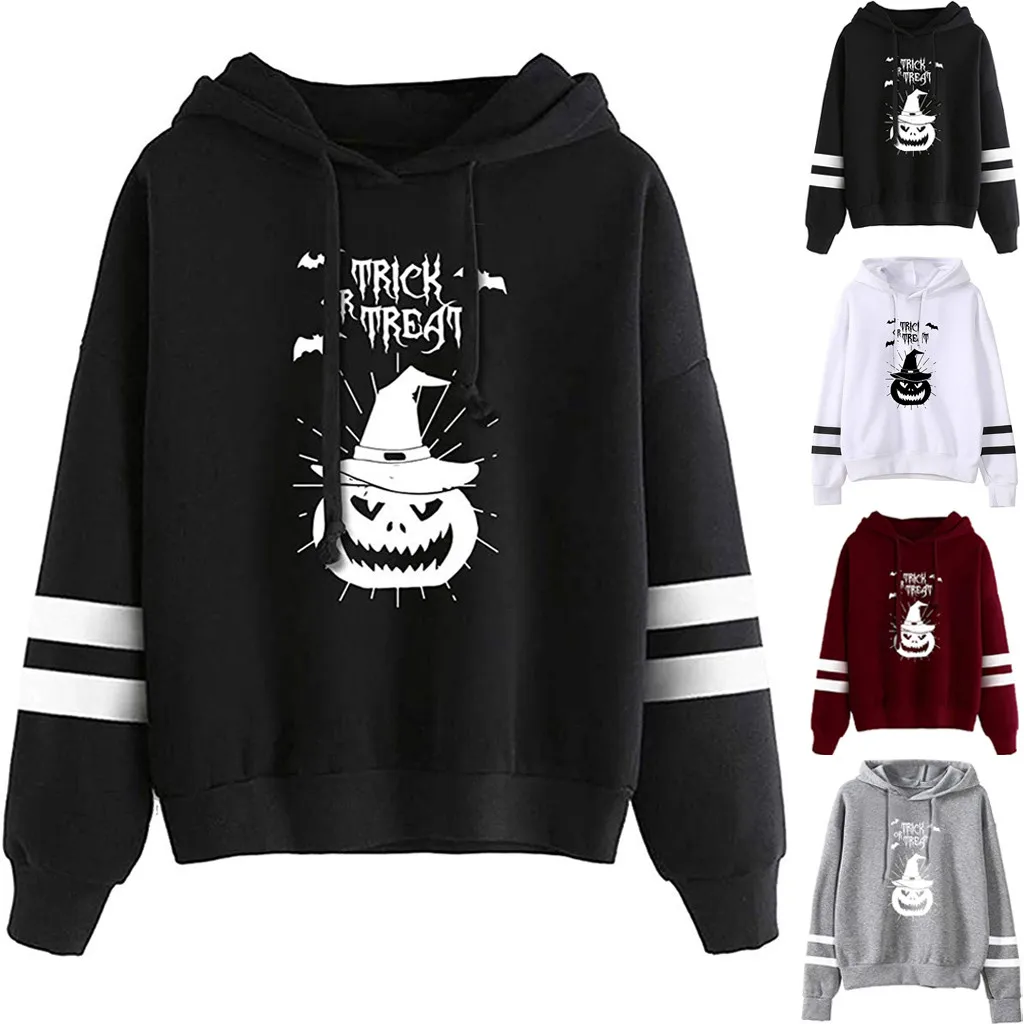 Женский Осенний свитшот с длинным рукавом и принтом винтажный черный Свитшот