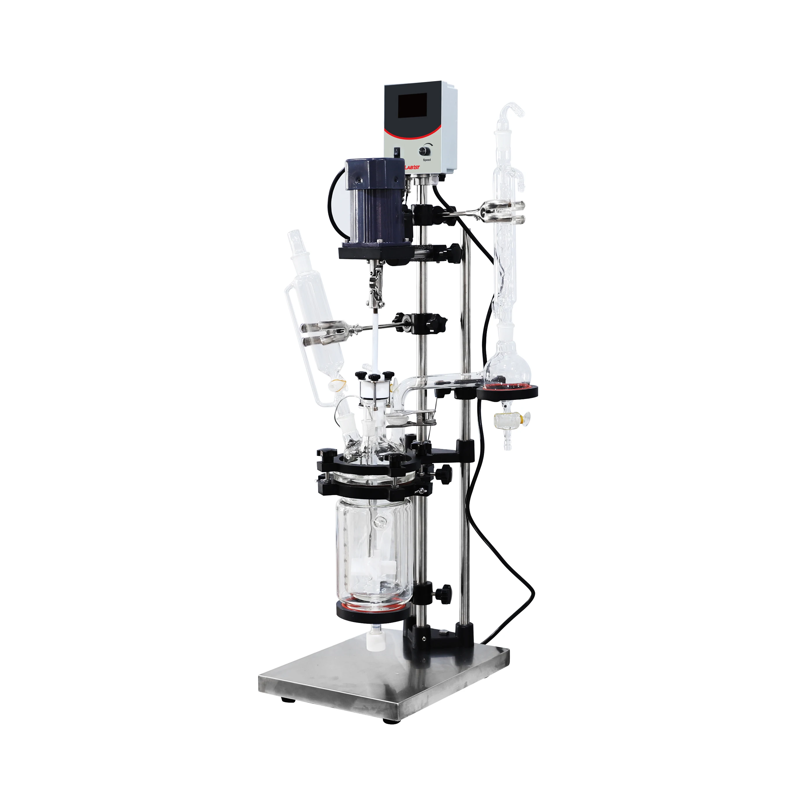 

1L Jacketed Glass Chemical Reactor Fully Customizable