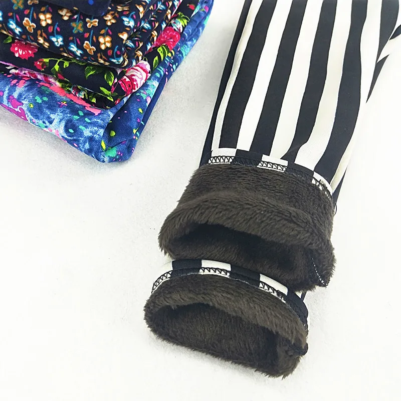 От 2 до 10 лет Детские плотные леггинсы для девочек Сезон осень зима Бархатные