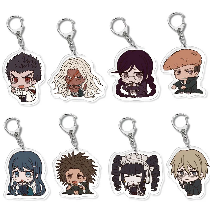 Двусторонний акриловый брелок Danganronpa для фатов коллекция аниме игровые фигурки