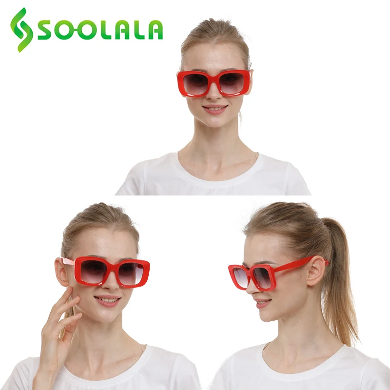 

SOOLALA 2021 New Sunglasses Reading Glasses For Women Tinted Lens Presbyopic Reader Reading Glasses +1.0 1.5 2.0 2.5 3.0 3.5 4.0